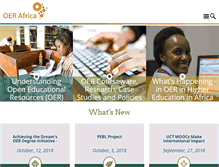 Tablet Screenshot of oerafrica.org